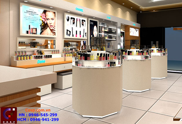 Thiết kế cửa hàng mỹ phẩm Ohui Cosmetics