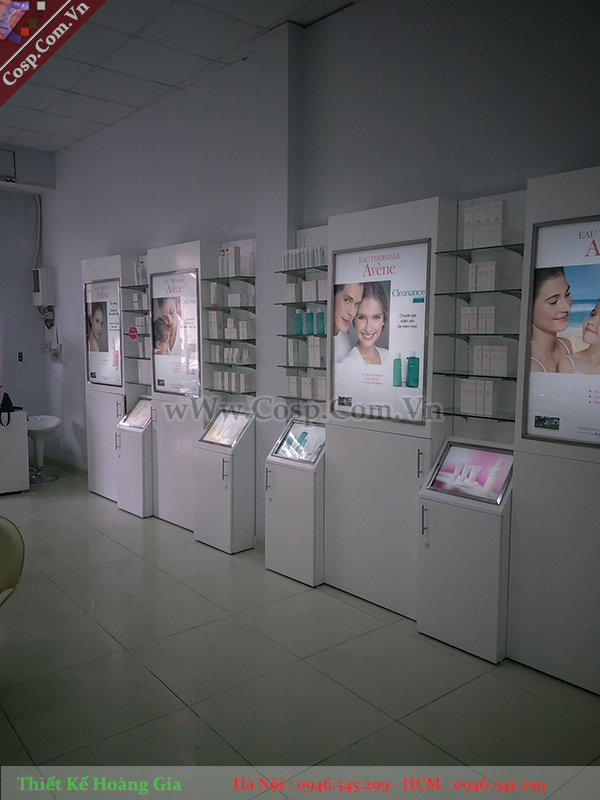 mẫu thiết kế shop mỹ phẩm đẹp hiện đại 2