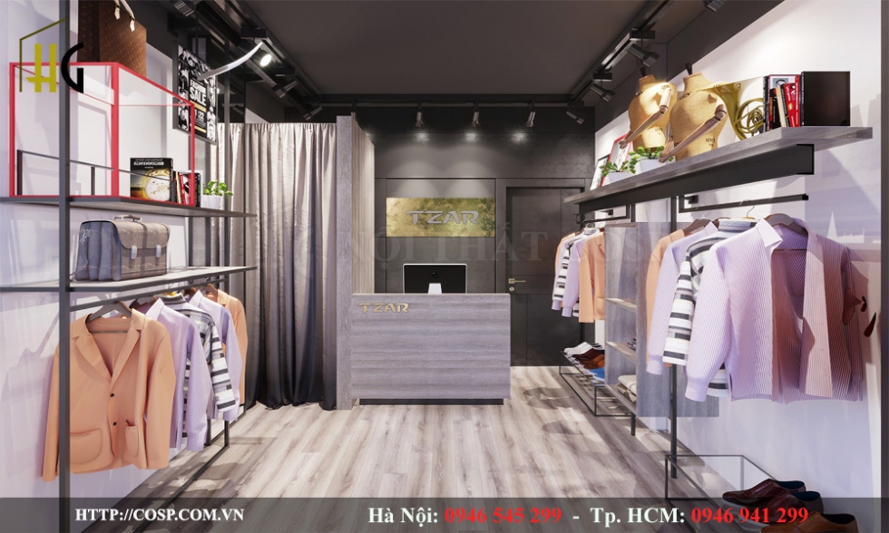Thiết kế shop 16m2 nhỏ đẹp