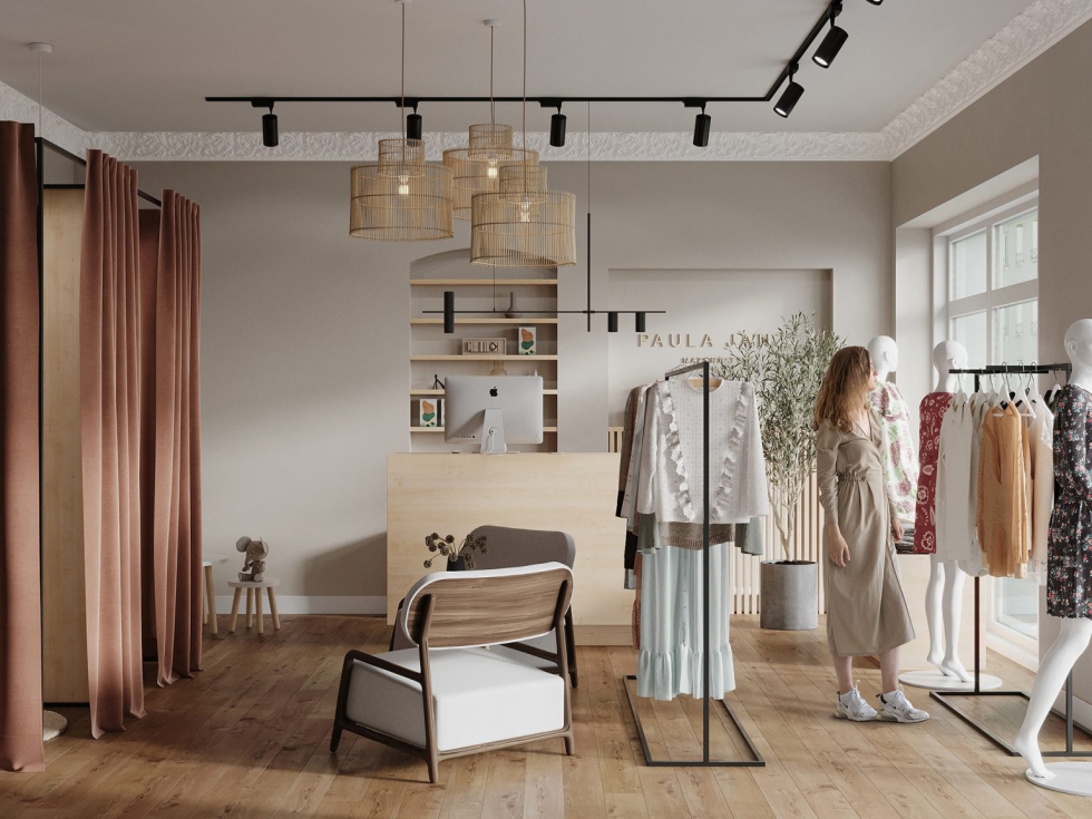 Thiết kế shop thời trang nữ đơn giản & chi phí hợp lý
