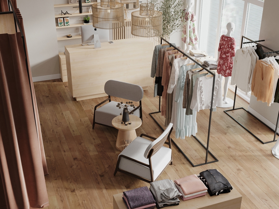Thiết kế shop thời trang nữ đơn giản & chi phí hợp lý