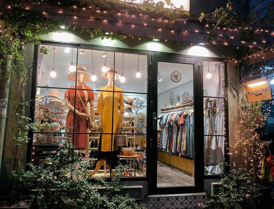 Thiết kế shop quần áo phong cách vintage đẹp mắt 