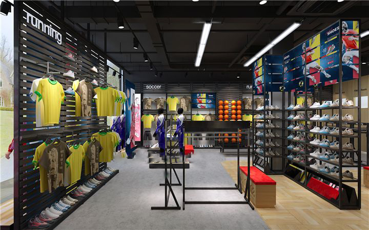 Thiết kế shop thể thao Nam đẹp trai