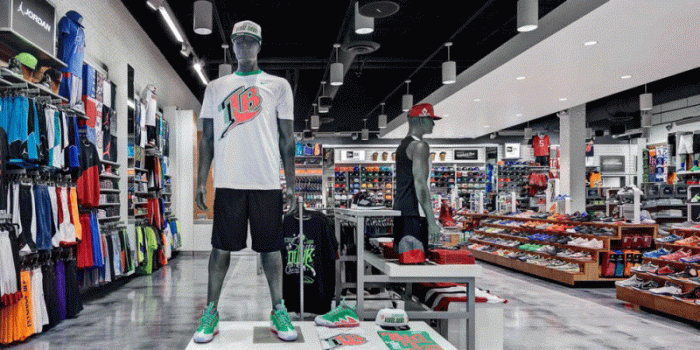 Thiết kế shop thể thao nam 