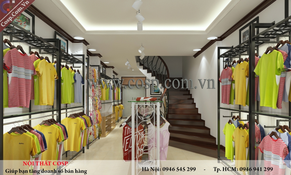 thiet ke shop thoi trang minami 3