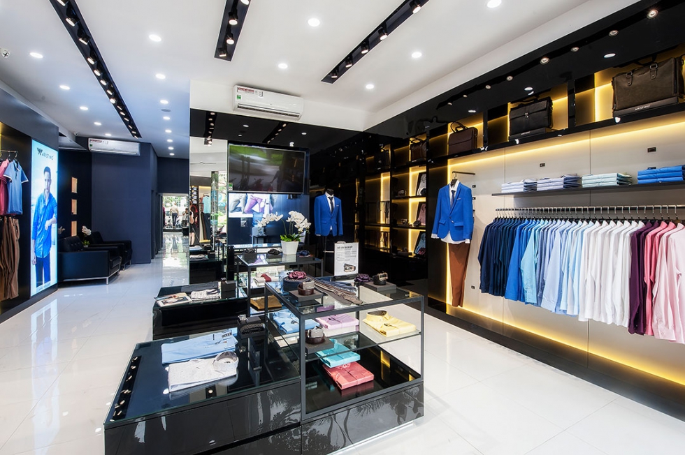 Thiết kế shop quần áo nam Aristino