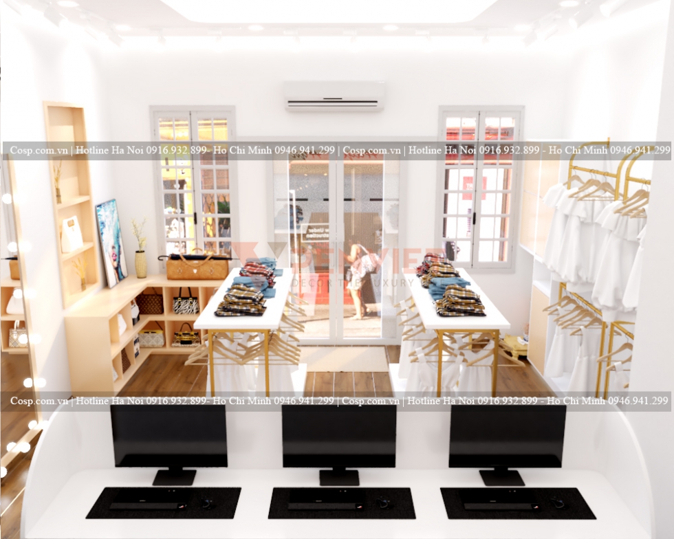 Thiết kế shop thời trang nữ Huyền Hyn