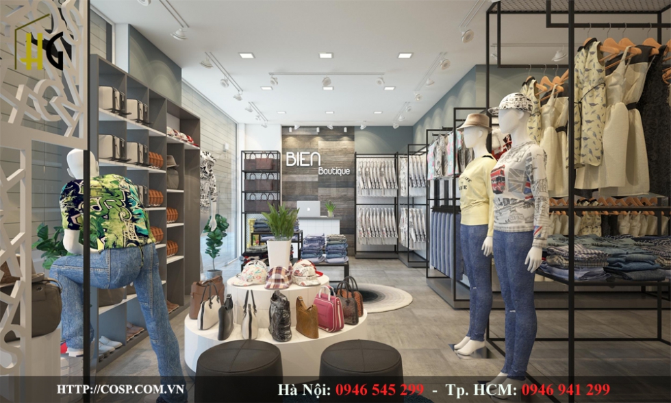 Thiết kế shop thời trang anh Tú Hưng Yên