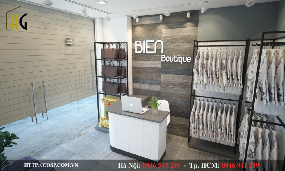 Thiết kế shop thời trang anh Tú Hưng Yên