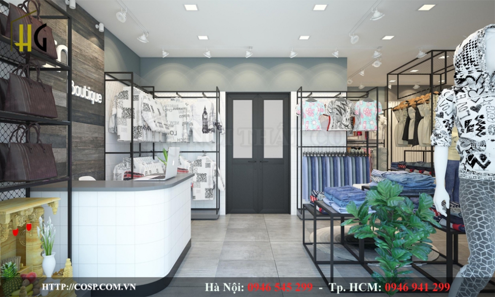 Thiết kế shop thời trang anh Tú Hưng Yên