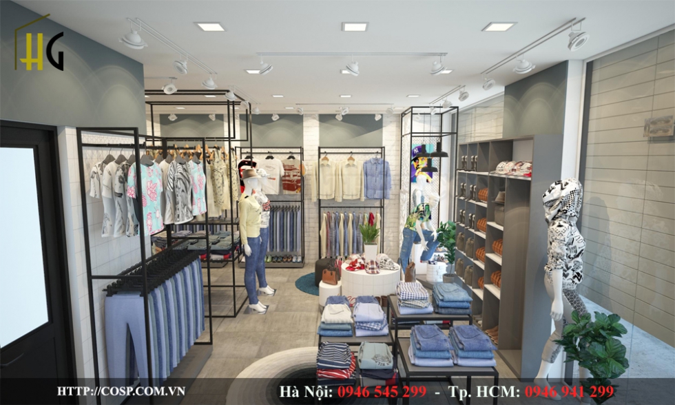 Thiết kế shop thời trang anh Tú Hưng Yên