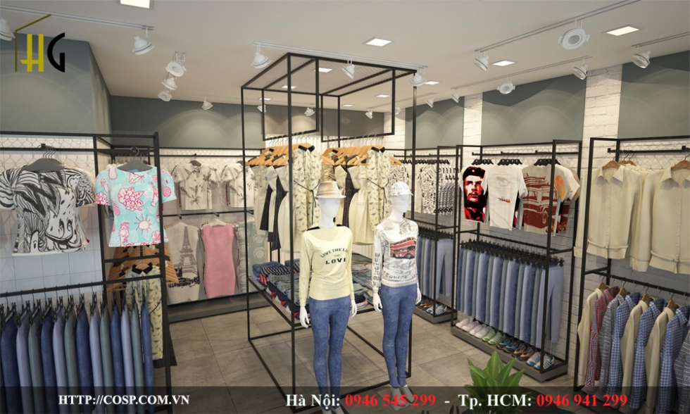 Thiết kế shop thời trang anh Tú Hưng Yên