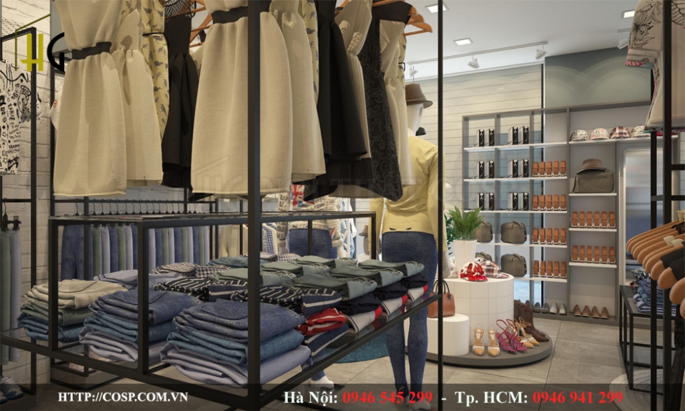 Thiết kế shop thời trang anh Tú Hưng Yên