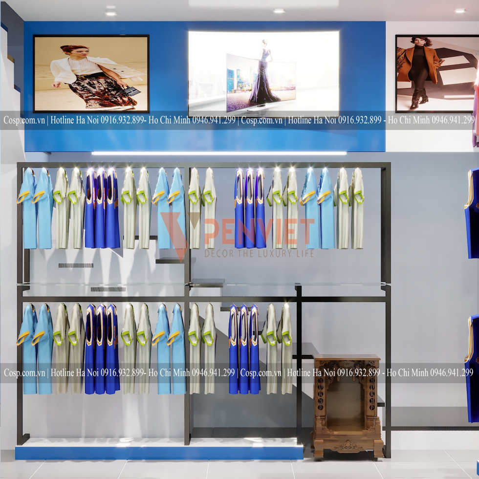 Thiết kế nội thất shop quần áo