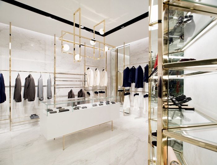 Thiết kế nội thất shop thời trang đẹp phong cách hiện đại
