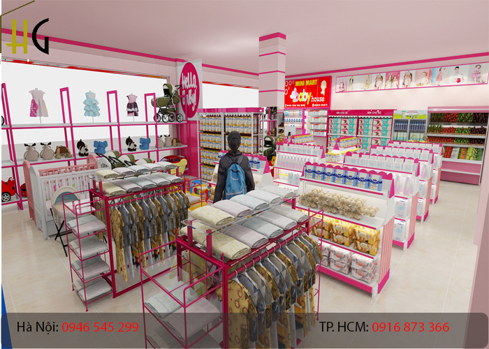 Thiết Kế Siêu Thị Mẹ Bé - Baby House