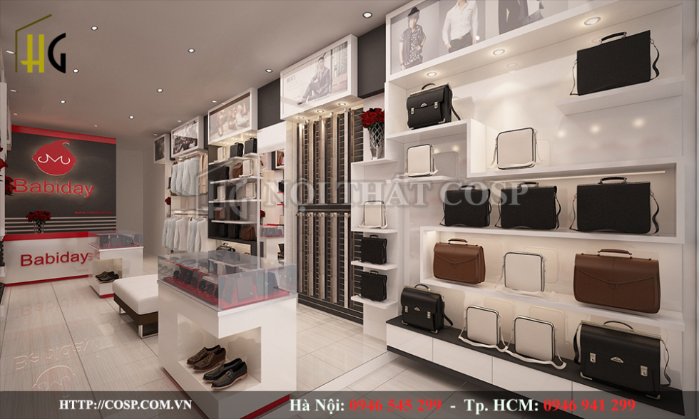 Ảnh thiết kế shop thời trang nam