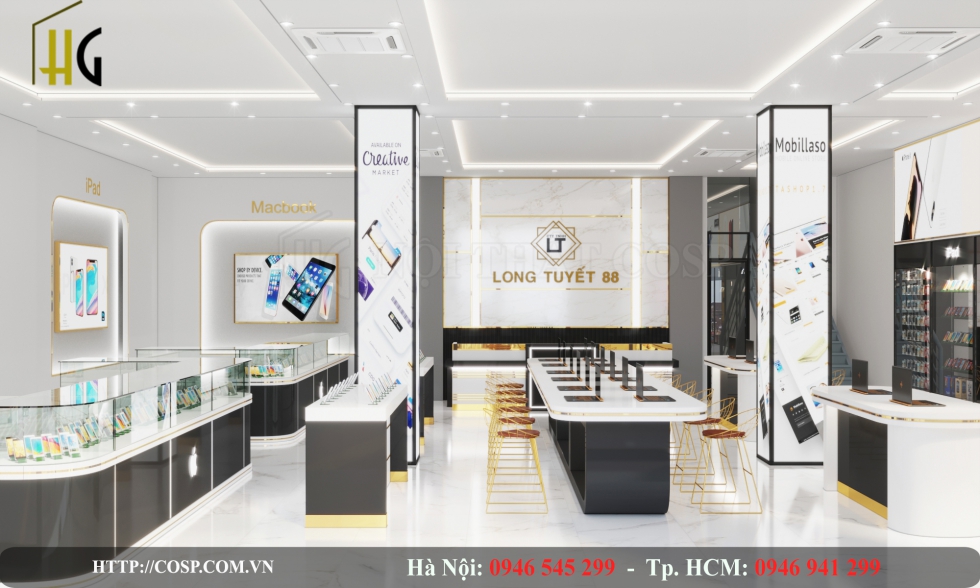 Thiết kế showroom điện thoại