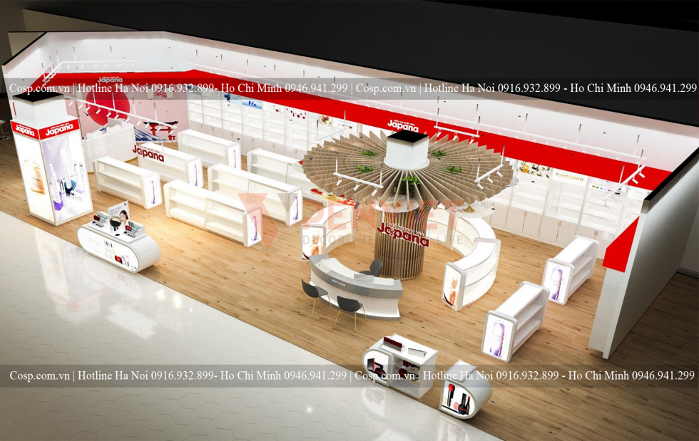 Thiết kế shop mỹ phẩm Japana- Hải Phòng