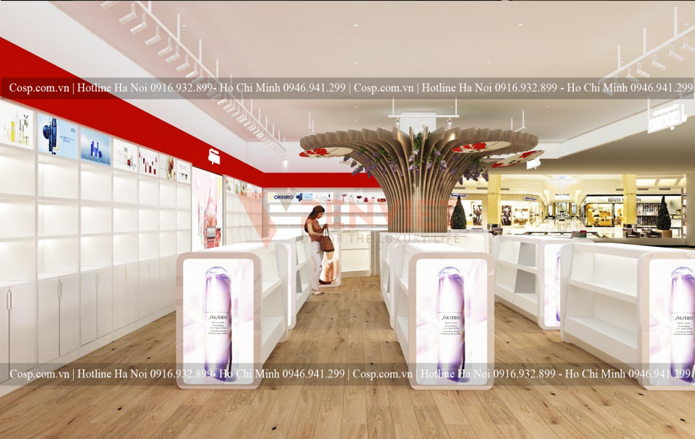 Ảnh Thiết kế showroom mỹ phẩm