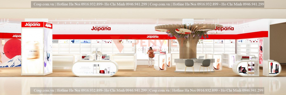 Ảnh thiết kế showroom mỹ phẩm japana- Hải Phòng