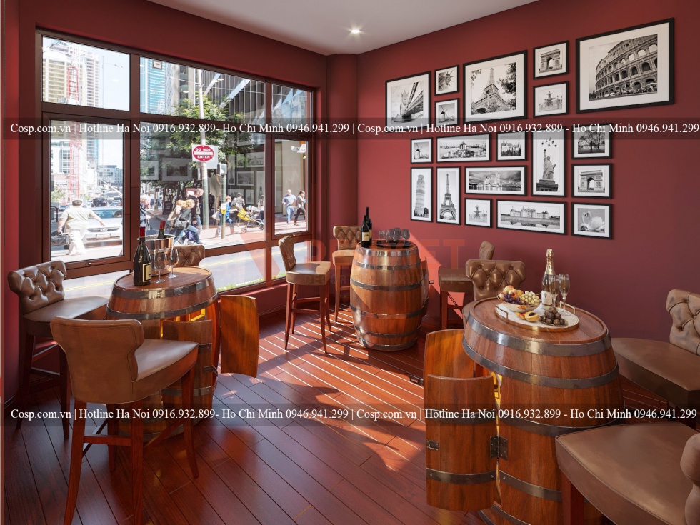 Thiết kế showroom rượu CorkSwine