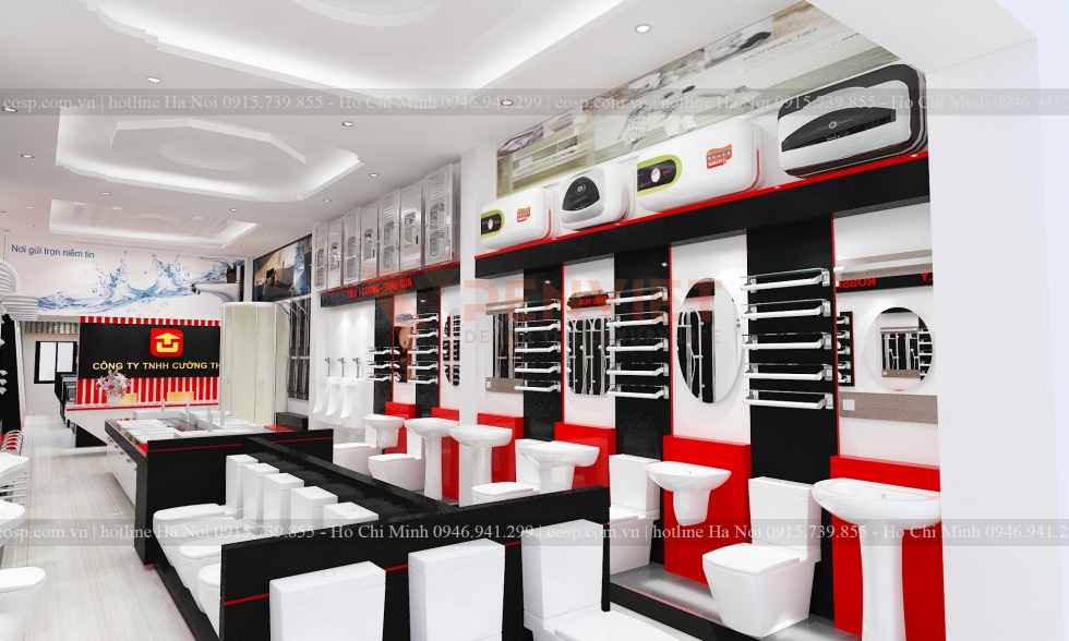 Thiết kế nội thất showroom thiết bị vệ sinh