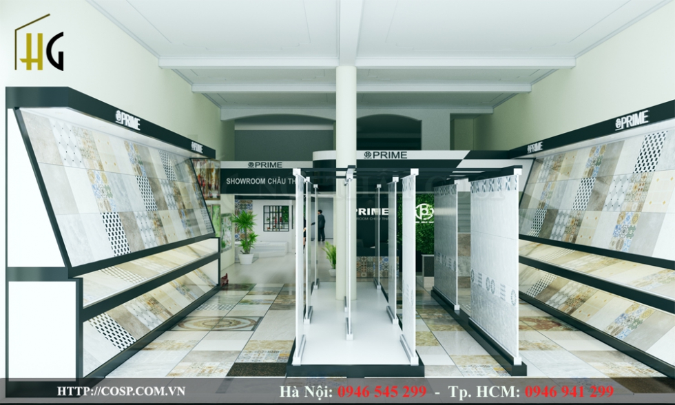 Thiết kế showroom thiết bị vệ sinh - Anh Cường - Nam Định