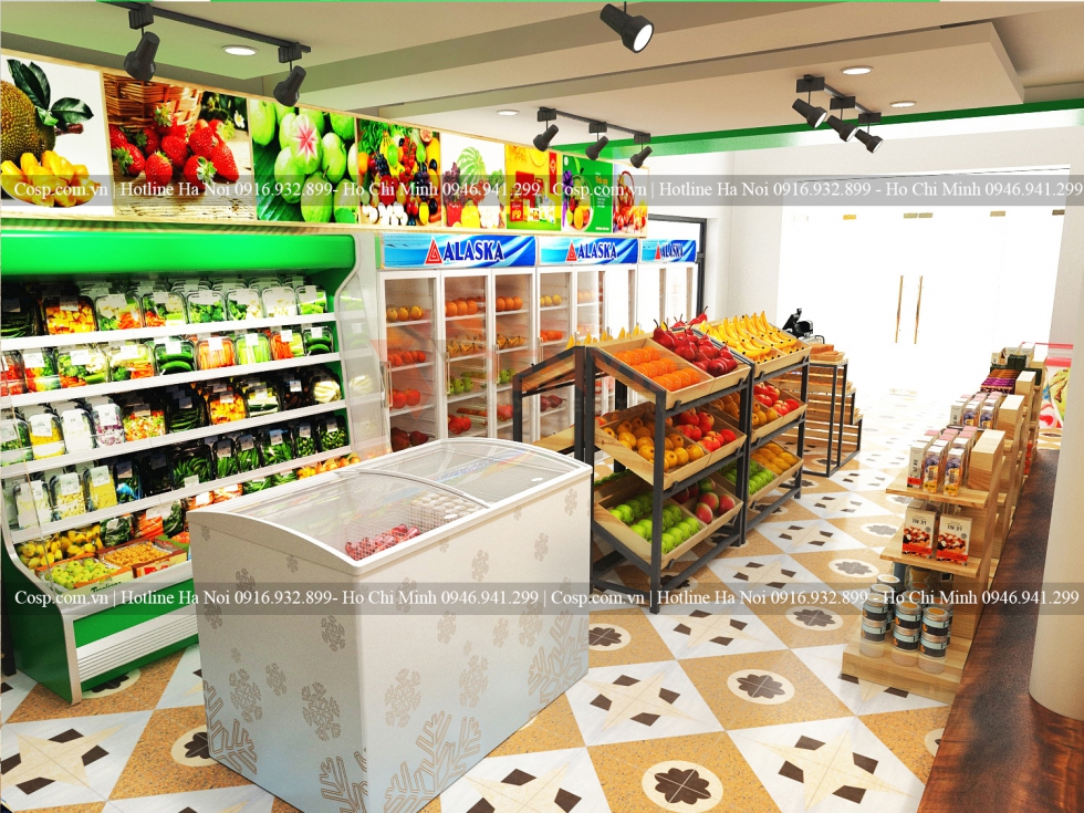 Thiết kế siêu thị mini Duy Thái