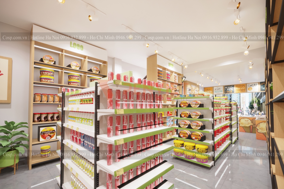 Những mẫu thiết kế nội thất siêu thị đẹp nhất