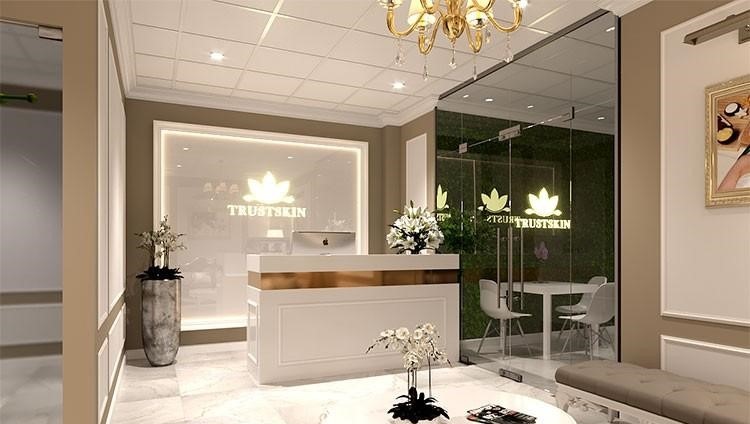 Thiết kế quầy lễ tân spa đẹp