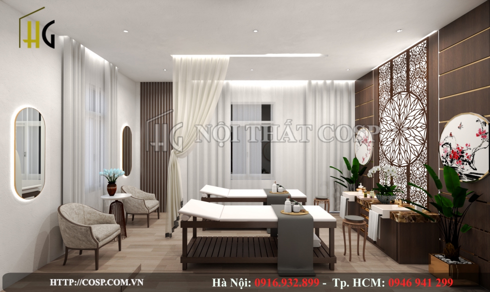 Thiết kế spa Crchid phong cách Nhật