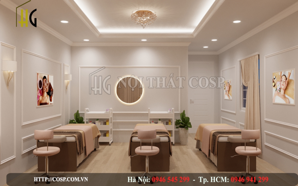 thiet ke spa phong cach hien dai