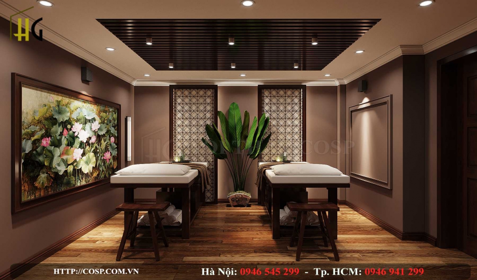 Bố trí ánh sáng khoa học trong thiết kế spa mini
