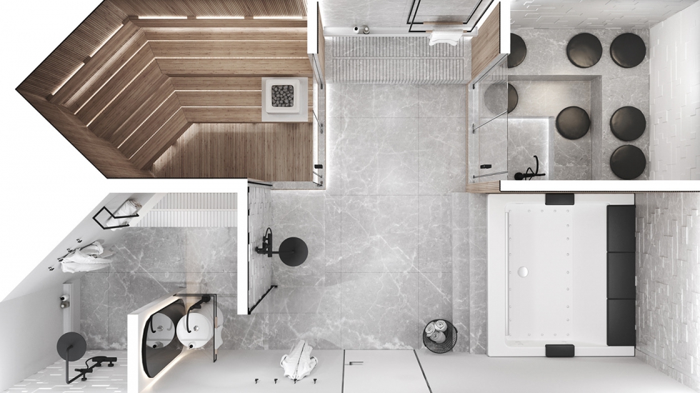 Thiết kế spa mini tại nhà