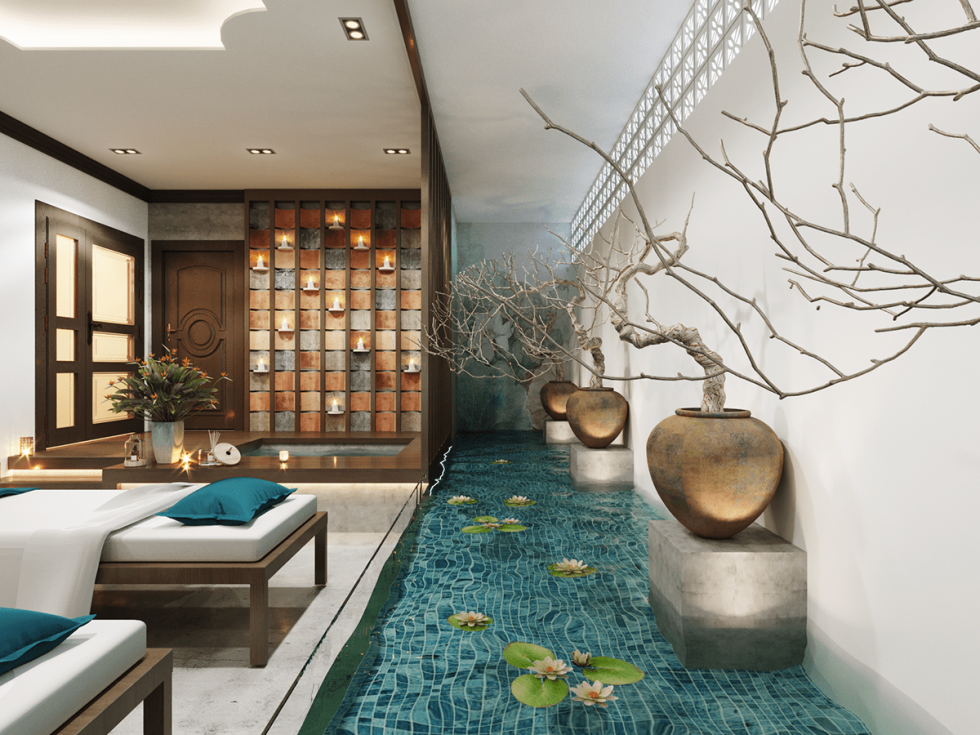 Thiết kế mô hình sen spa