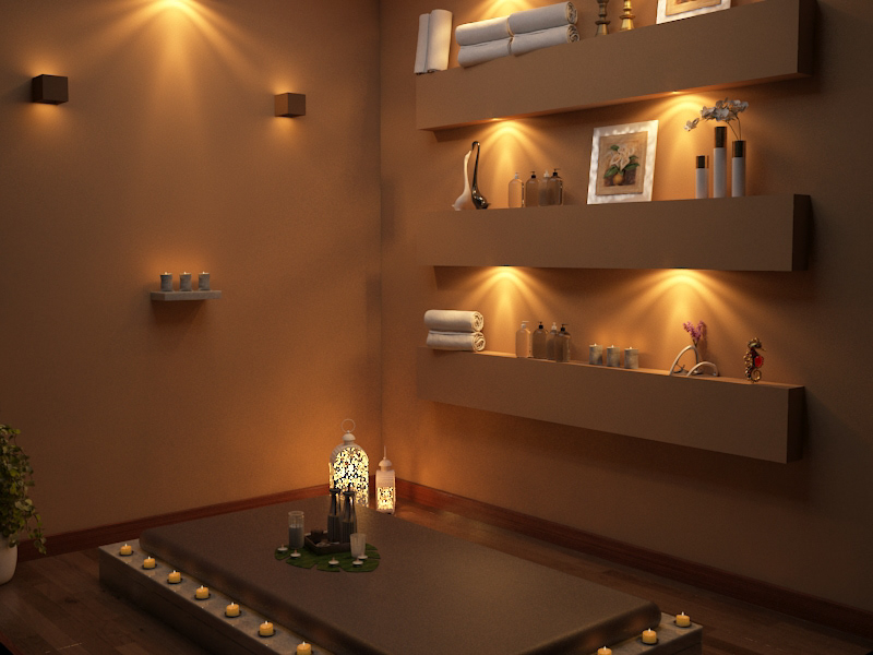 thiet ke spa phong cach an do 6