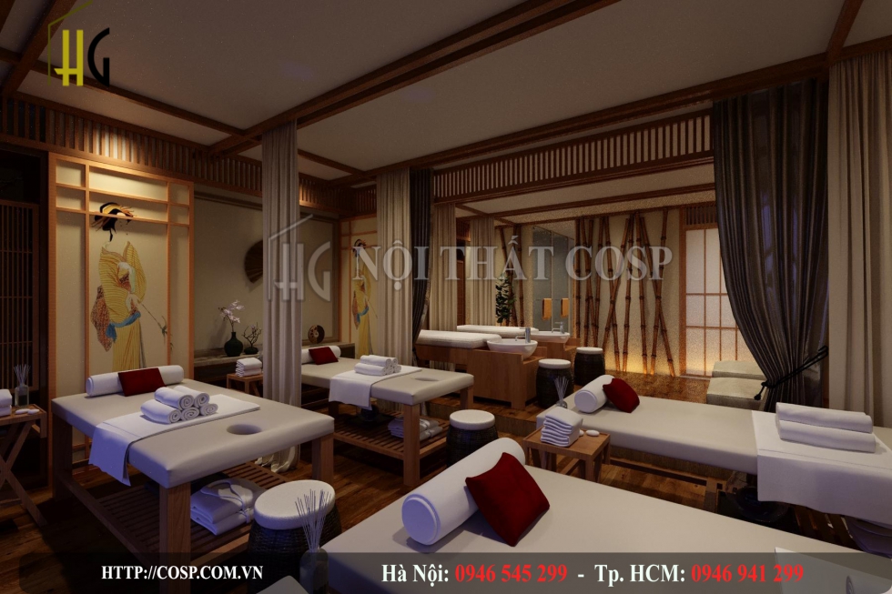 Phong cách thiết kế spa Nhật Bản