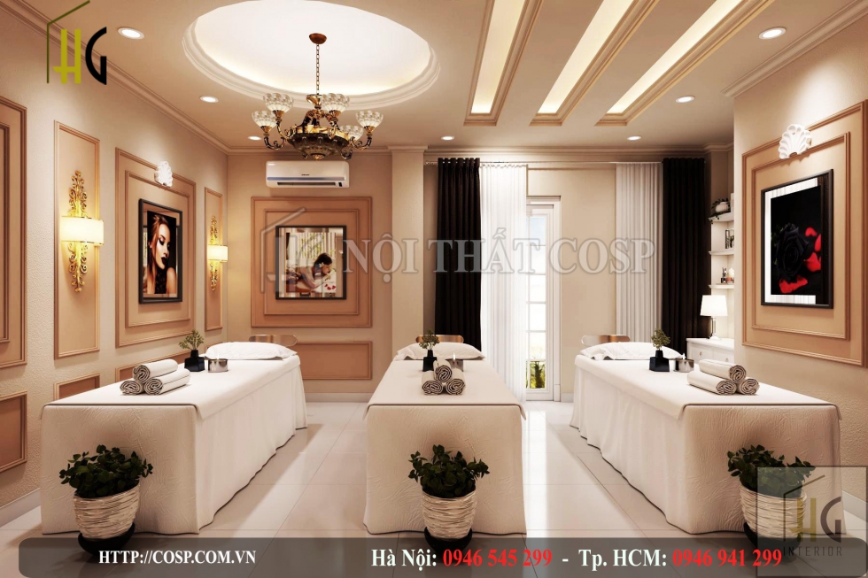 thiet ke phong dich vu spa newlife beauty 13