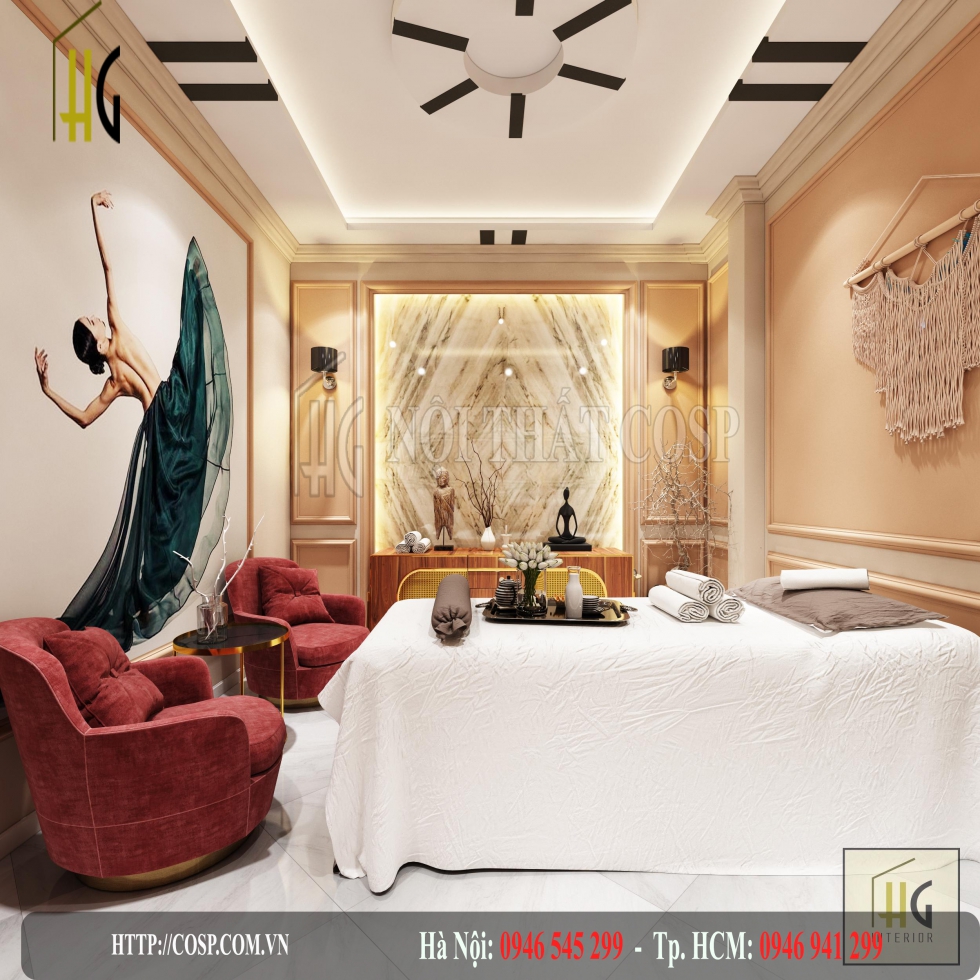 thiet ke phong dich vu spa newlife beauty 15