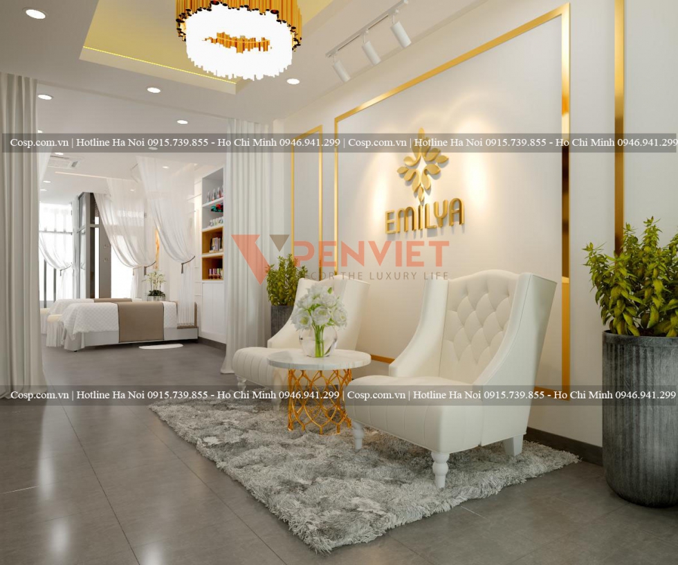 thiet ke spa phong cach tan co dien