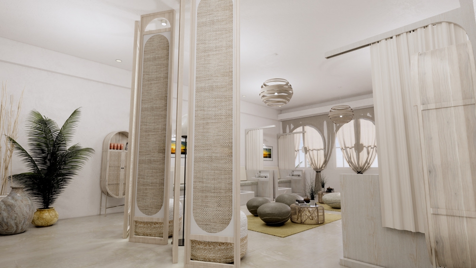 Mẫu thiết kế spa theo phong cách vintage