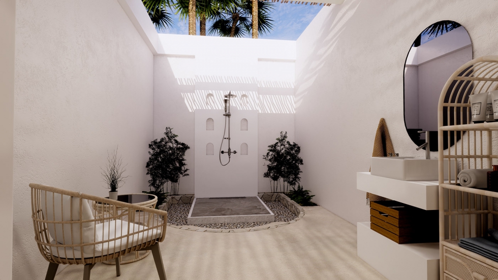 Thiết kế bồn tắm đứng cho phòng dịch vụ spa