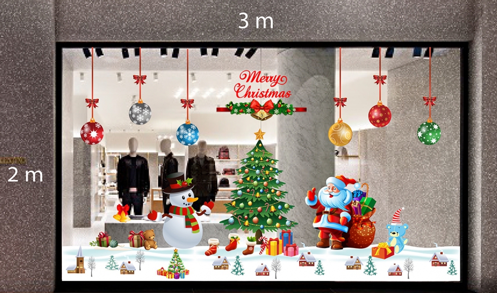 Trang trí nội thất shop thời trang dịp Noel