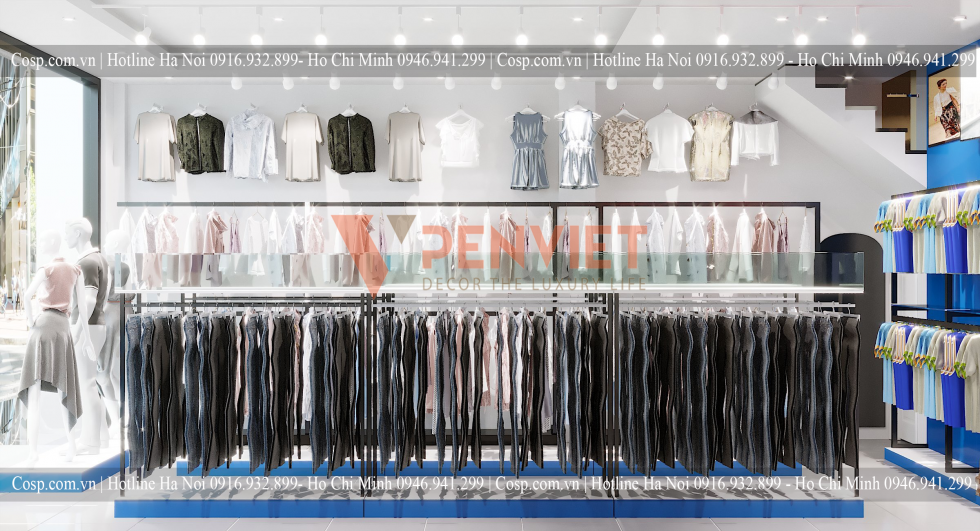 Thiết kế nội thất shop quần áo
