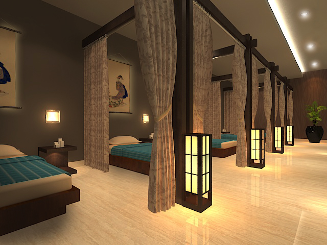 Phân chia không gian phòng spa hợp lý và thẩm mỹ