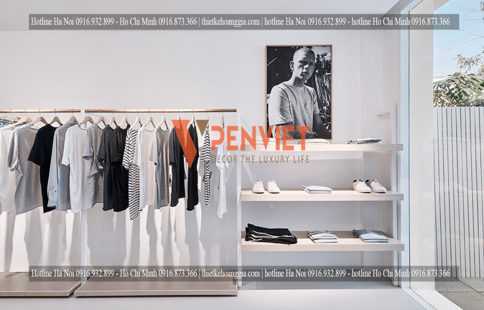 thiết kế shop thời trang nam