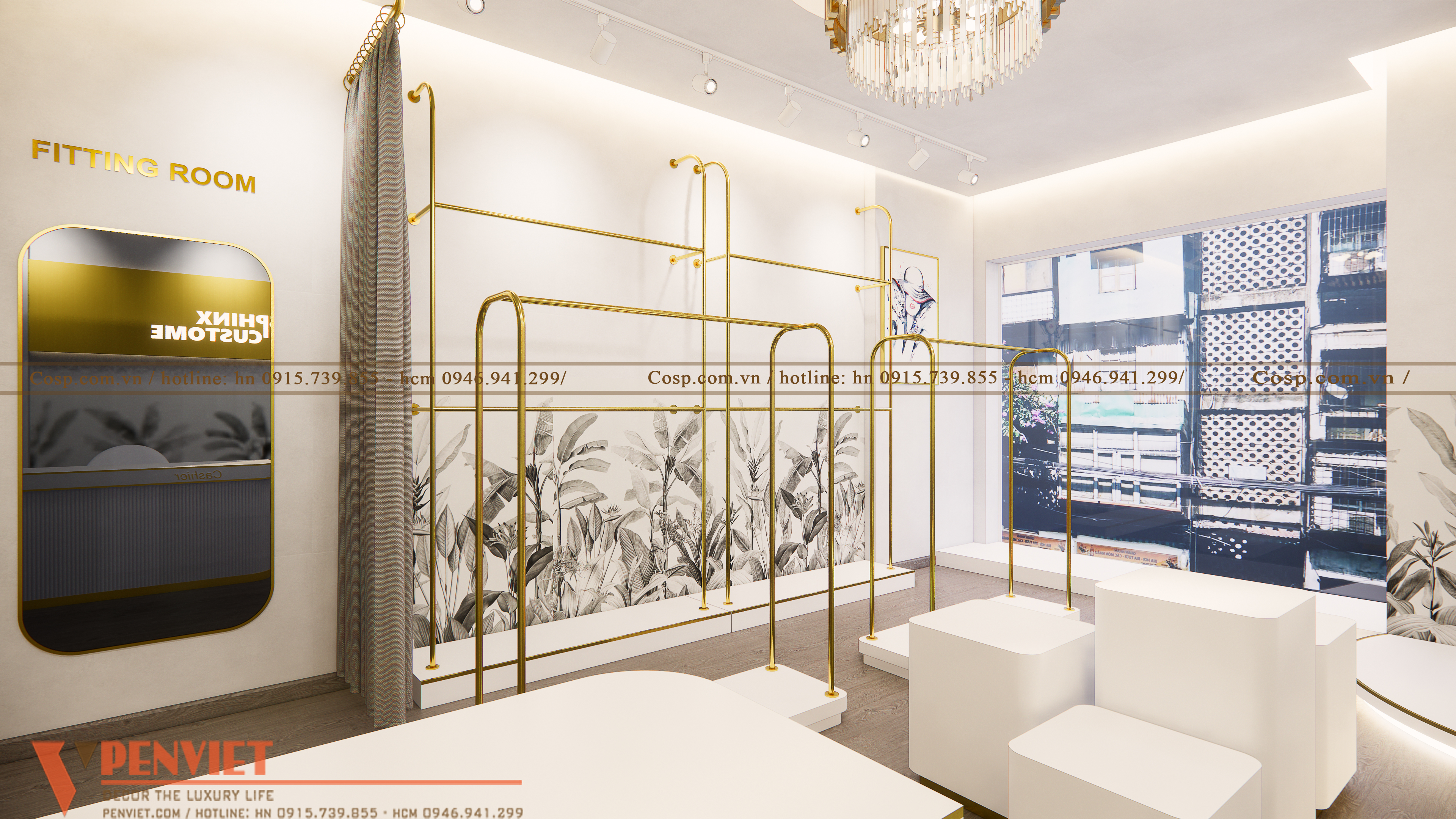 Thiết kế shop thời trang cao cấp Sphinx