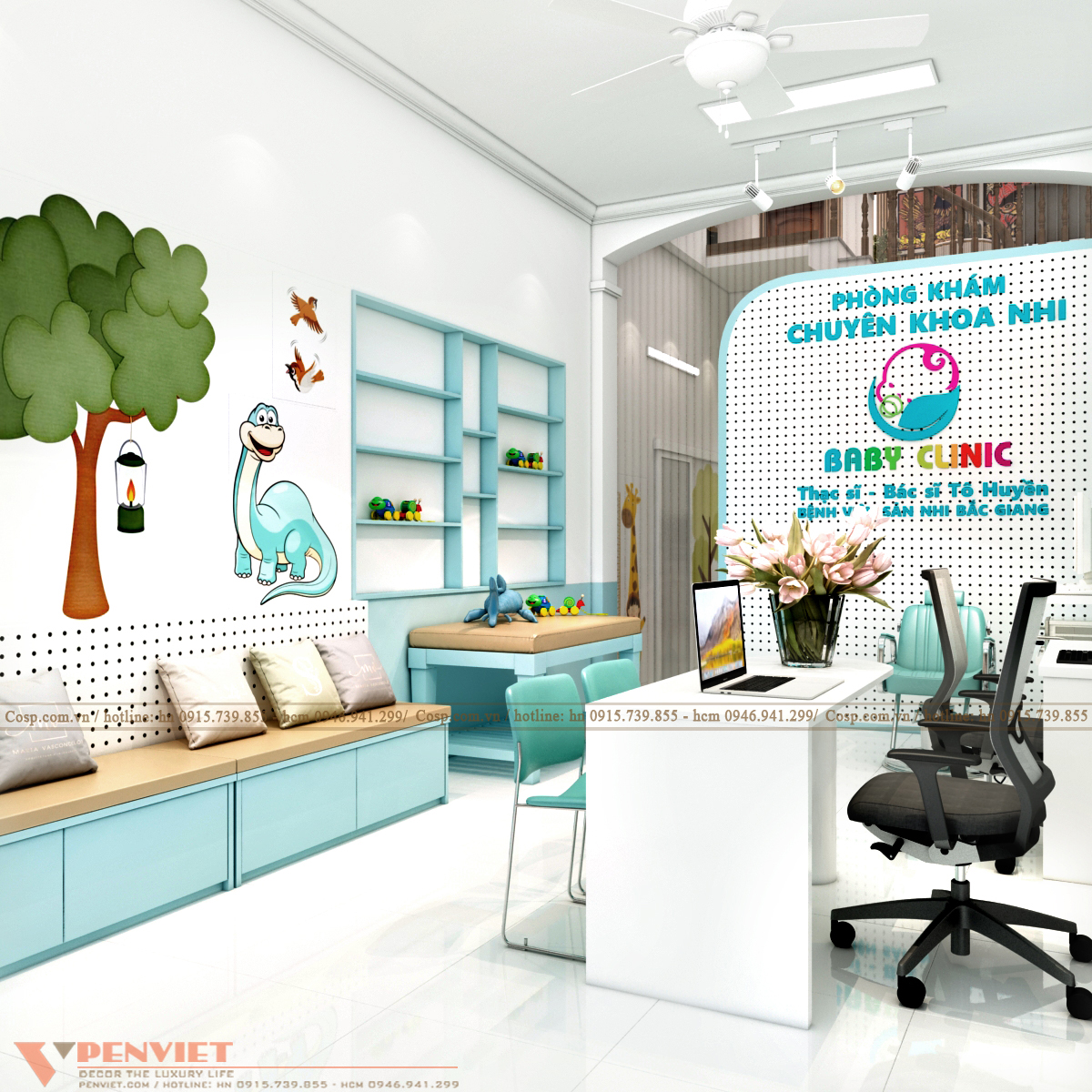 Thiết kế phòng khám nhi baby clinic