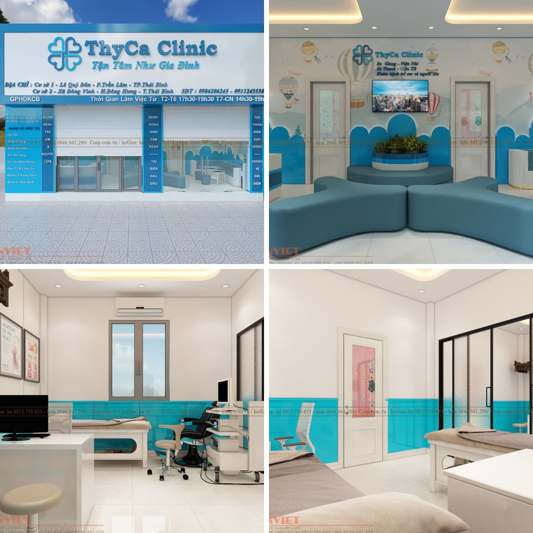 Thiết kế phòng khám nhi thyca clinic
